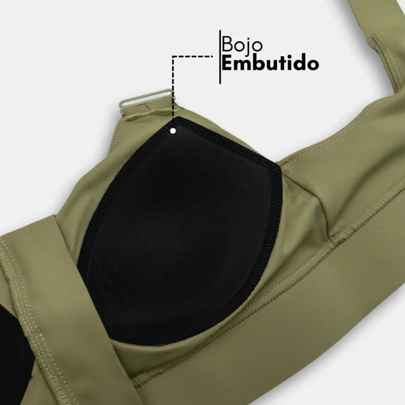 Top  Alta Sustentação - Ajuste em Velcro FlexFit